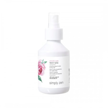 Bezoplachový sprej pro nepoddajné a krepaté vlasy Smooth & Care (Leave-In Spray) Simply Zen - 150 ml