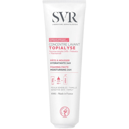 Mycí pěnivá pasta pro citlivou a suchou pokožku Topialyse (Foaming Paste Moisturizing 24H) SVR - 100 ml