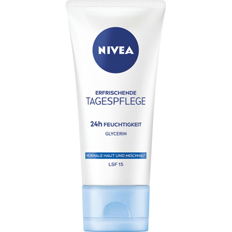 Hydratační denní krém pro normální a smíšenou pleť SPF 15 Essential (Day Cream) Nivea - 50 ml