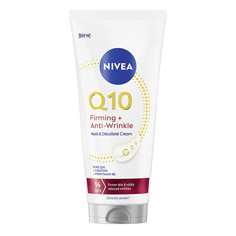 Zpevňující krém na krk a dekolt Q10 (Firming and Anti-Wrinkle Neck & Décolleté Cream) Nivea - 200 ml