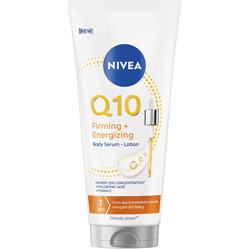 Zpevňující energizující tělové sérum Q10 (Firming and Energizing Body Serum-Lotion) Nivea - 200 ml Zpevňující energizující tělové sérum Q10 (Firming and Energizing Body Serum-Lotion) Nivea - 200 ml