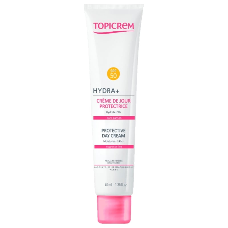 Hydratační denní krém pro citlivou pleť SPF 50 HYDRA+ (Protective Day Cream) Topicrem - 40 ml Hydratační denní krém pro citlivou pleť SPF 50 HYDRA+ (Protective Day Cream) Topicrem - 40 ml