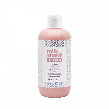 Bezoplachová péče pro intenzivní lesk vlasů Insta.Light Potion (Extra Shine Effect Leave In Treatment) Milk Shake - 300 ml