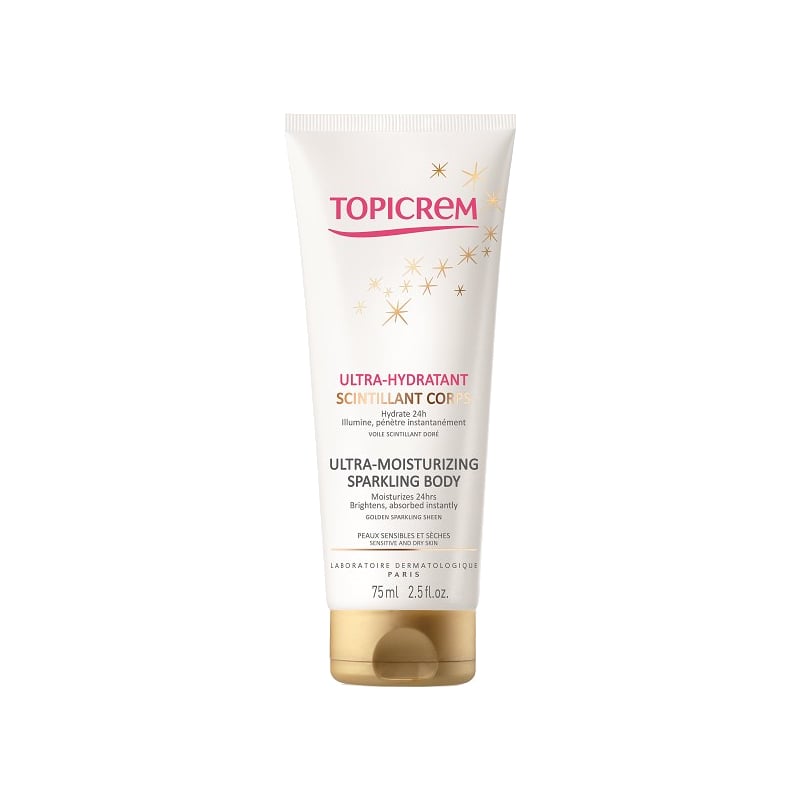 Hydratační tělový krém se třpytivým efektem Ultra Hydratant (Ultra Moisturizing Sparkling Body) Topicrem - 75 ml Hydratační tělový krém se třpytivým efektem Ultra Hydratant (Ultra Moisturizing Sparkling Body) Topicrem - 75 ml