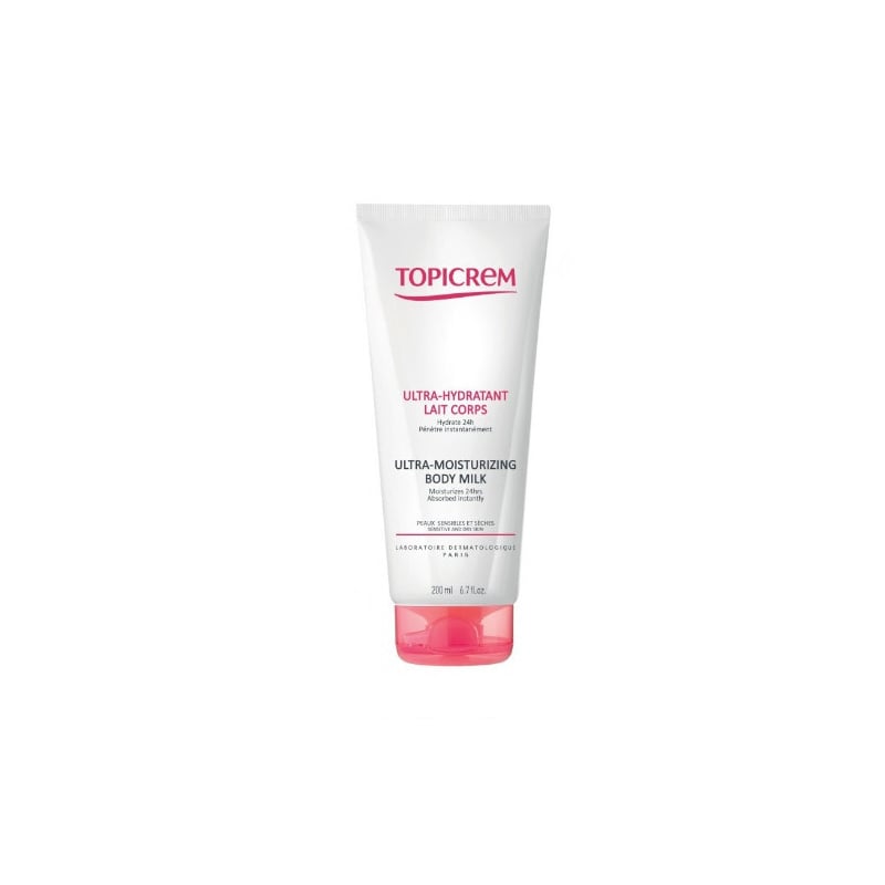 Hydratační tělové mléko pro suchou a citlivou pokožku (Ultra-Moisturizing Body Milk) Topicrem - 75 ml