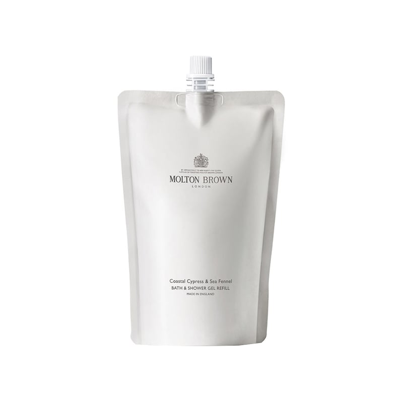 Náhradní náplň pro sprchový gel Coastal Cypress & Sea Fennel (Bath & Shower Gel Refill) Molton Brown - 400 ml