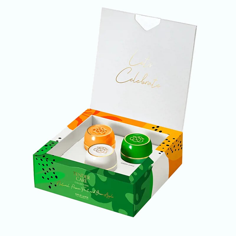Sada zázračných kelímků / přírodní, marakuja a zelené jablko 3 x Oriflame - 10,5 ml Sada zázračných kelímků / přírodní, marakuja a zelené jablko 3 x Oriflame - 10,5 ml