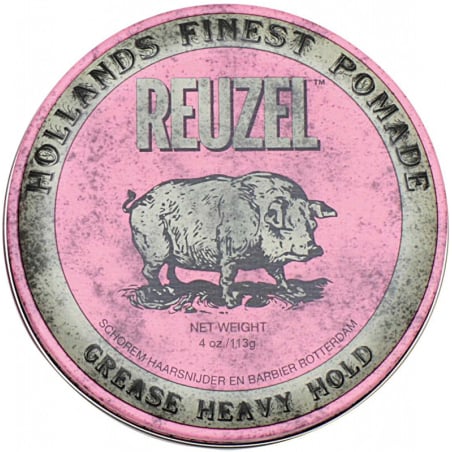 Pomáda na vlasy se silnou fixací (Pink Heavy Grease) Reuzel - 95 g