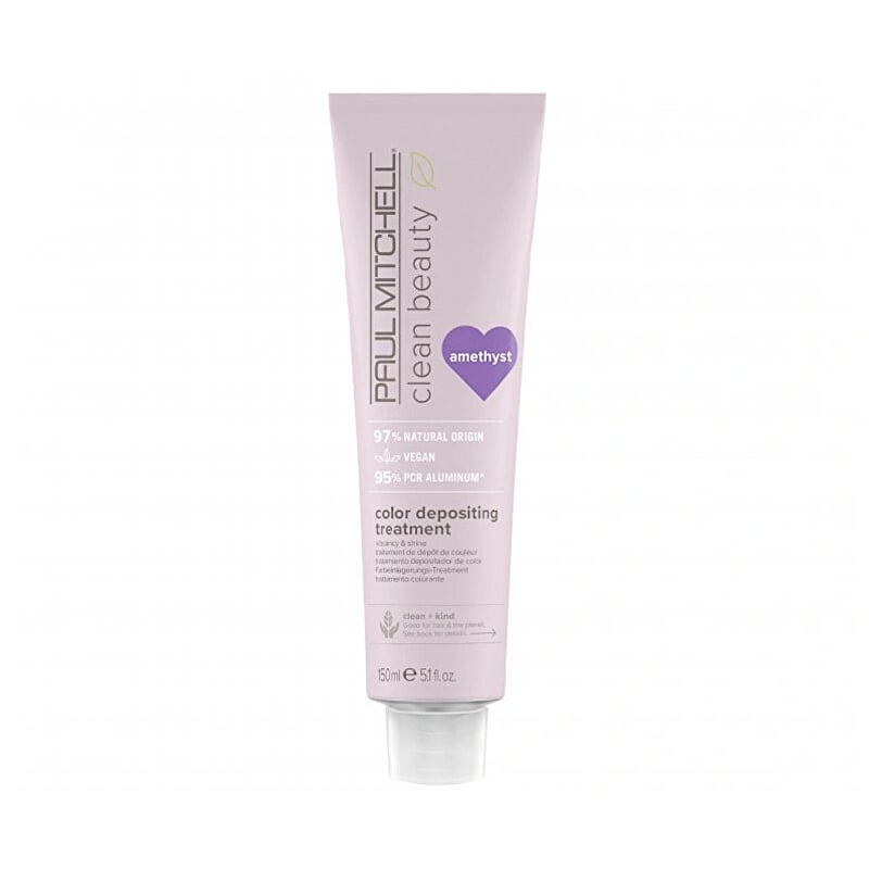 Tónovací maska na vlasy Clean Beauty Amethyst (Color Depositing Treatment) Paul Mitchell - 150 ml Tónovací maska na vlasy Clean Beauty Amethyst (Color Depositing Treatment) Paul Mitchell - 150 ml