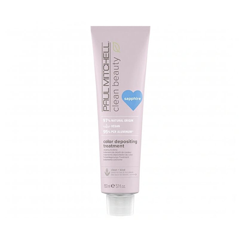 Tónovací maska na vlasy Clean Beauty Sapphire (Color Depositing Treatment) Paul Mitchell - 150 ml Tónovací maska na vlasy Clean Beauty Sapphire (Color Depositing Treatment) Paul Mitchell - 150 ml