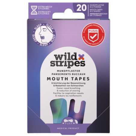 Náplasti na ústa pro podporu nosního dýchání během noci Sunset (Mouth Patches) Wild Stripes - 20 ks