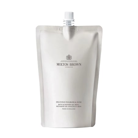 Náhradní náplň pro sprchový gel Delicious Rhubarb & Rose (Bath & Shower Gel Refill) Molton Brown - 400 ml