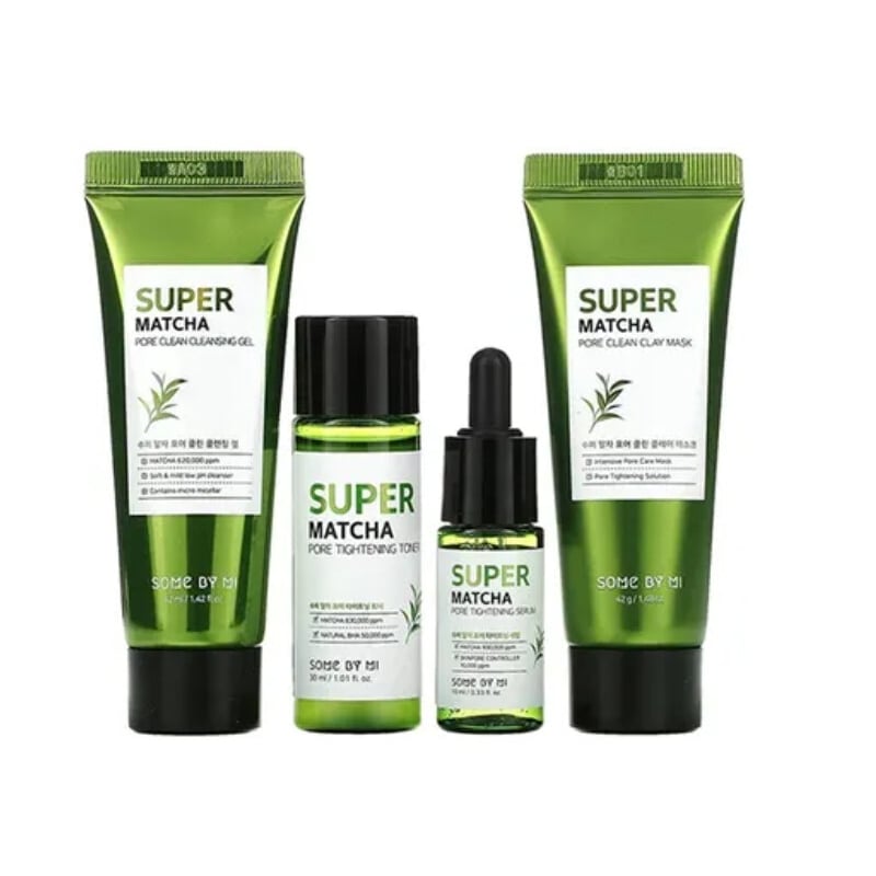 Dárková sada pleťové čisticí péče Super Matcha Pore Care Some By Mi Dárková sada pleťové čisticí péče Super Matcha Pore Care Some By Mi