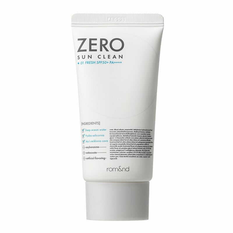 Opalovací krém na obličej (Zero Sun Clean) Rom&nd / Odstín: 02 Tone Up - 50 ml Opalovací krém na obličej (Zero Sun Clean) Rom&nd / Odstín: 02 Tone Up - 50 ml