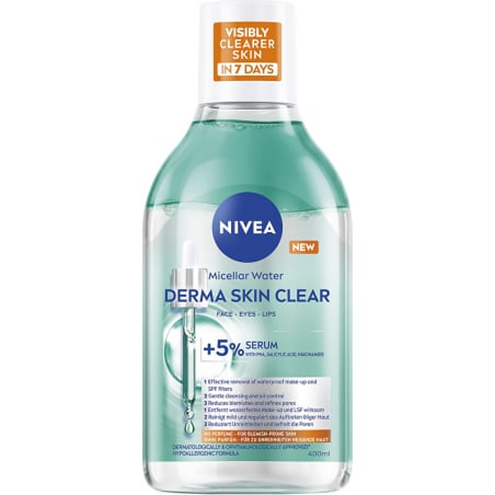 Micelární voda Derma Skin Clear (Micellar Water) Nivea - 400 ml