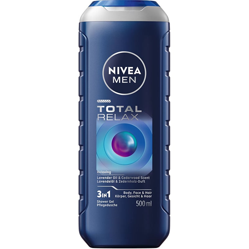 Relaxační sprchový gel Men Total Relax (Body, Face & Hair Shower Gel) Nivea - 500 ml Relaxační sprchový gel Men Total Relax (Body, Face & Hair Shower Gel) Nivea - 500 ml