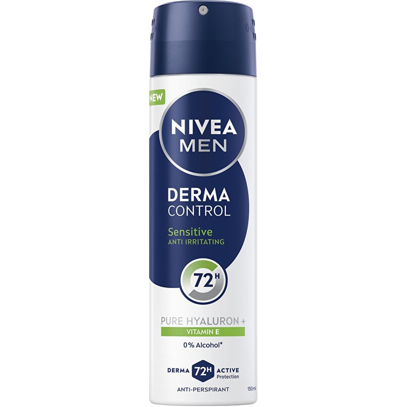 Antiperspirant ve spreji pro citlivou pokožku Men Derma Control Sensitive (Antiperspirant) Nivea - 150 ml Antiperspirant ve spreji pro citlivou pokožku Men Derma Control Sensitive (Antiperspirant) Nivea - 150 ml