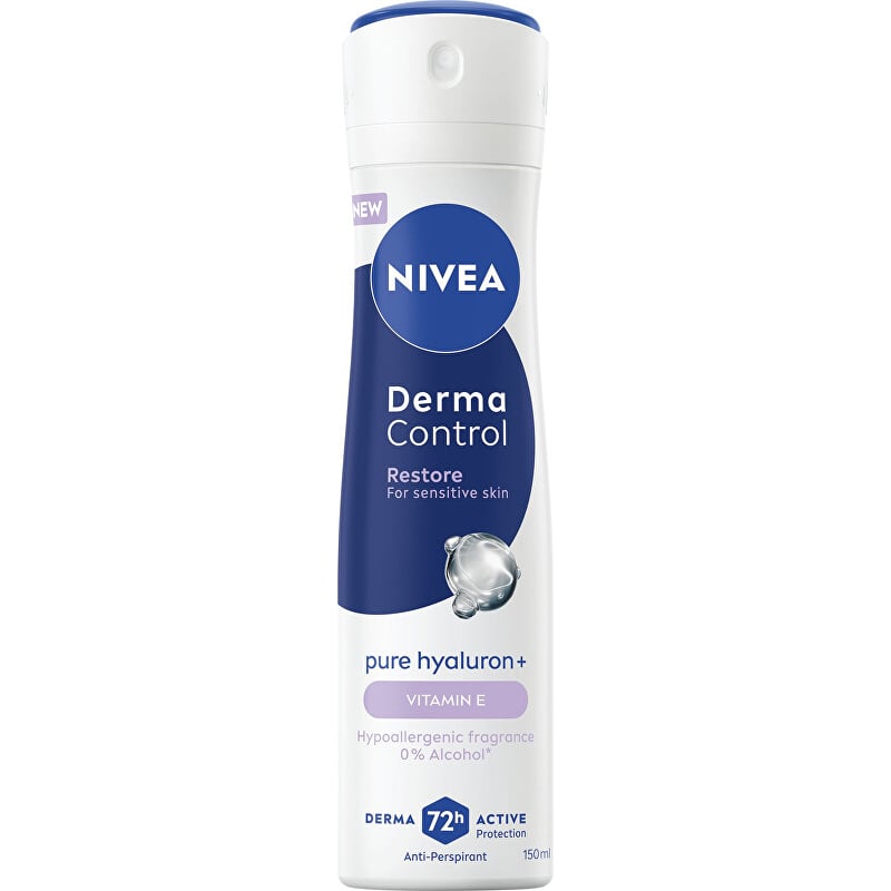 Antiperspirant ve spreji pro citlivou pokožku Derma Control Restore (Antiperspirant) Nivea - 150 ml Antiperspirant ve spreji pro citlivou pokožku Derma Control Restore (Antiperspirant) Nivea - 150 ml