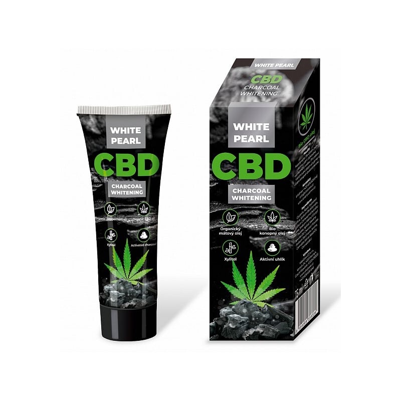 Bělicí zubní pasta CBD Charcoal (Whitening Toothpaste) VitalCare - 75 ml Bělicí zubní pasta CBD Charcoal (Whitening Toothpaste) VitalCare - 75 ml
