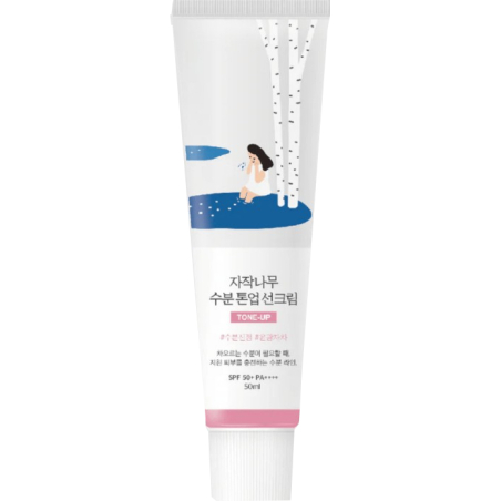 Tónovací ochranný krém SPF 50+ PA++++ (Birch Moisture Tone-Up Sunscreen) ROUND LAB - 50 ml
