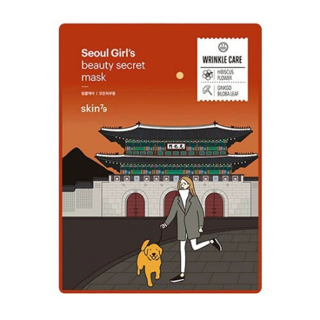 Plátýnková maska proti vráskám Seoul Girl`s Beauty Secret Mask (Wrinkle Care Mask) skin79 - 20 g