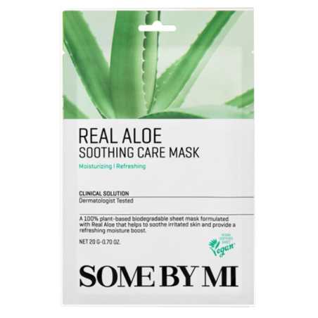 Zklidňující maska s aloe vera Real Aloe (Soothing Care Mask) Some By Mi - 20 g