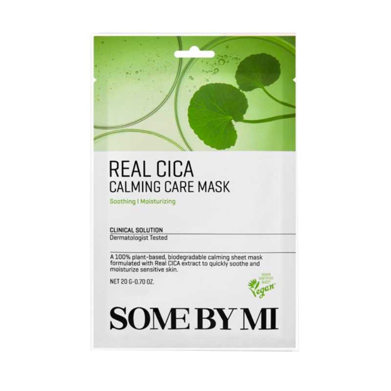 Zklidňující pleťová maska Real Cica (Calming Care Mask) Some By Mi - 20 g Zklidňující pleťová maska Real Cica (Calming Care Mask) Some By Mi - 20 g