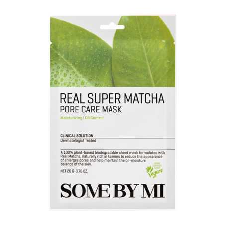 Pleťová maska na rozšířené póry Real Super Matcha (Pore Care Mask) Some By Mi - 20 g