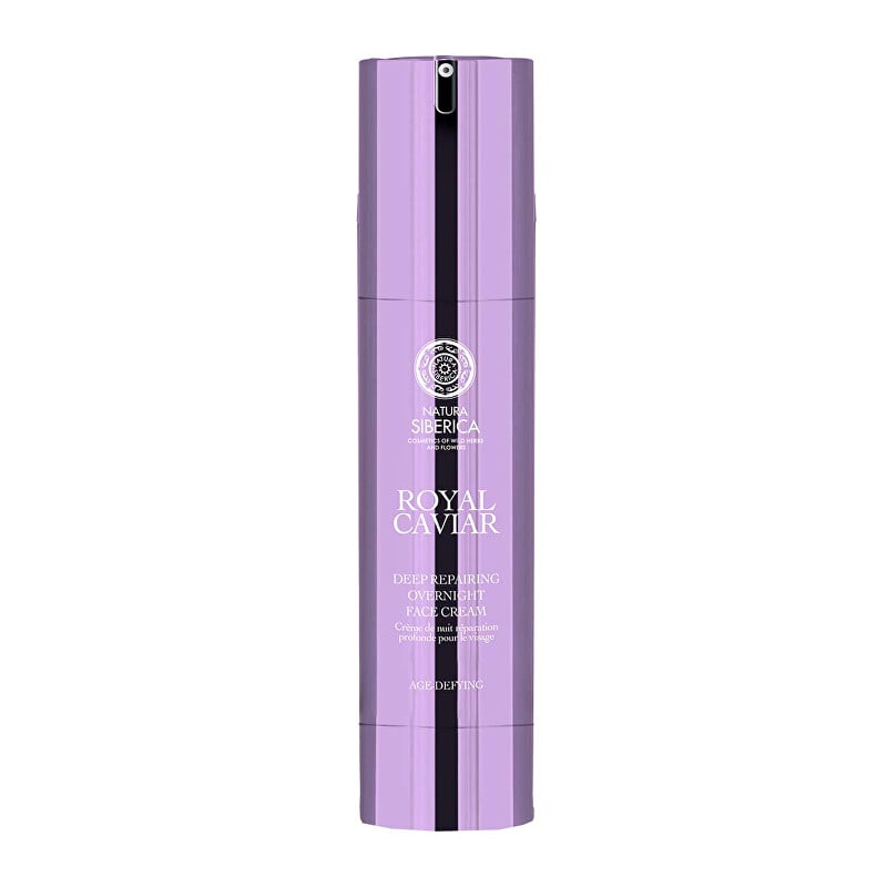 Hloubkově regenerační noční pleťový krém Royal Caviar (Overnight Face Cream) Natura Siberica - 50 ml