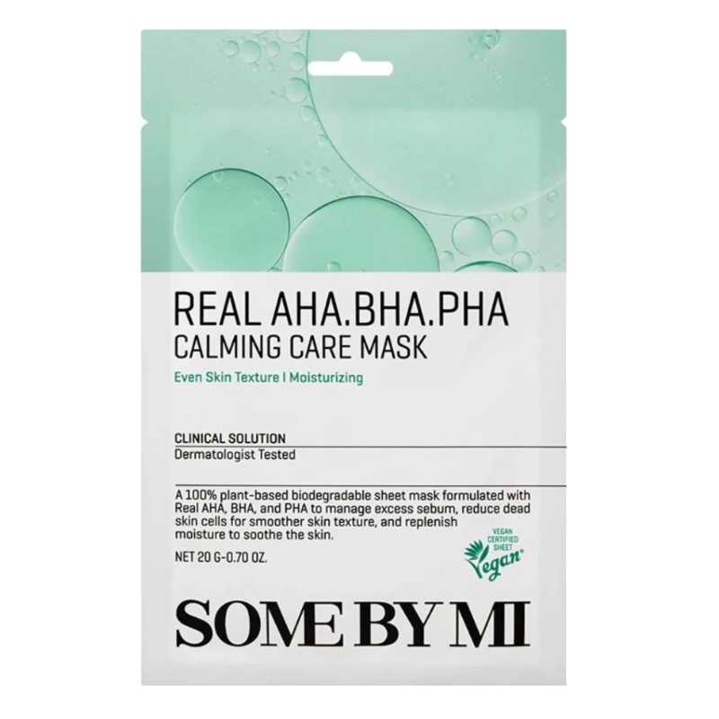 Zklidňující pleťová maska Real AHA-BHA-PHA (Calming Care Mask) Some By Mi - 20 g Zklidňující pleťová maska Real AHA-BHA-PHA (Calming Care Mask) Some By Mi - 20 g