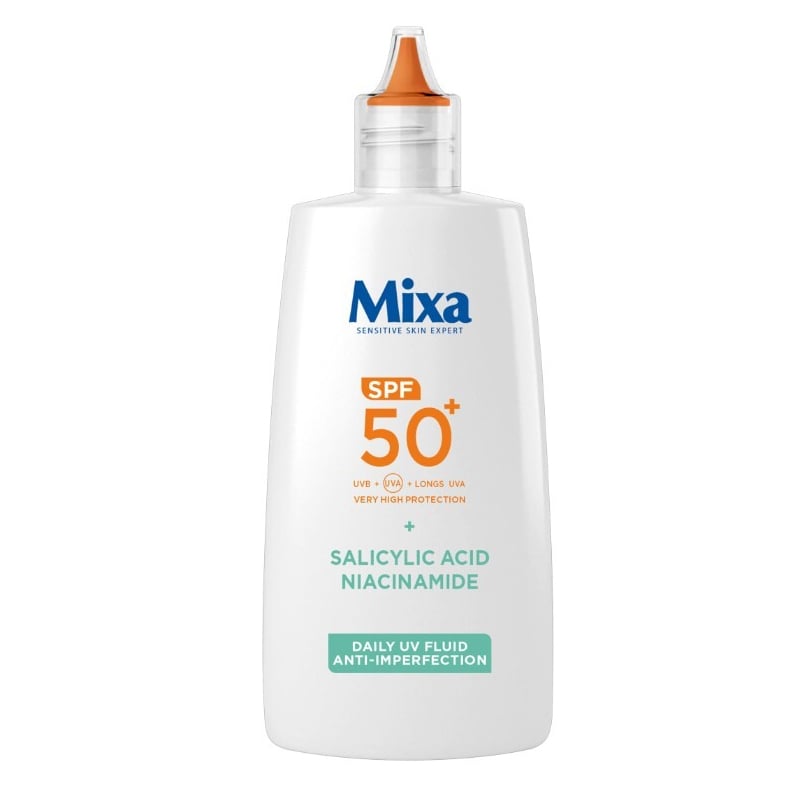 Pleťový fluid proti nedokonalostem SPF 50+ Anti Imperfection (Daily UV Fluid) Mixa - 40 ml