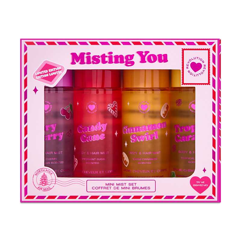 Dárková sada Misting You Mini Body Mist Set I Heart Revolution Dárková sada Misting You Mini Body Mist Set I Heart Revolution