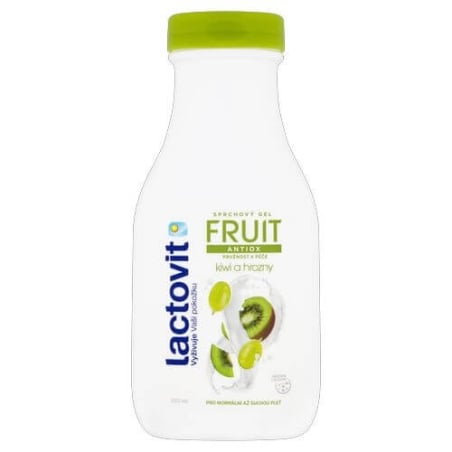 Antioxidační sprchový gel Kiwi a hrozny (Fruit Shower Gel) Lactovit - 500 ml
