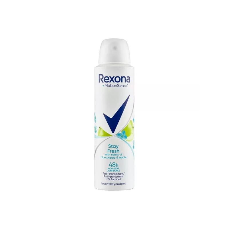 Antiperspirant ve spreji Blue Poppy & Apple Rexona - 150 ml Antiperspirant ve spreji Blue Poppy & Apple Rexona - 150 ml