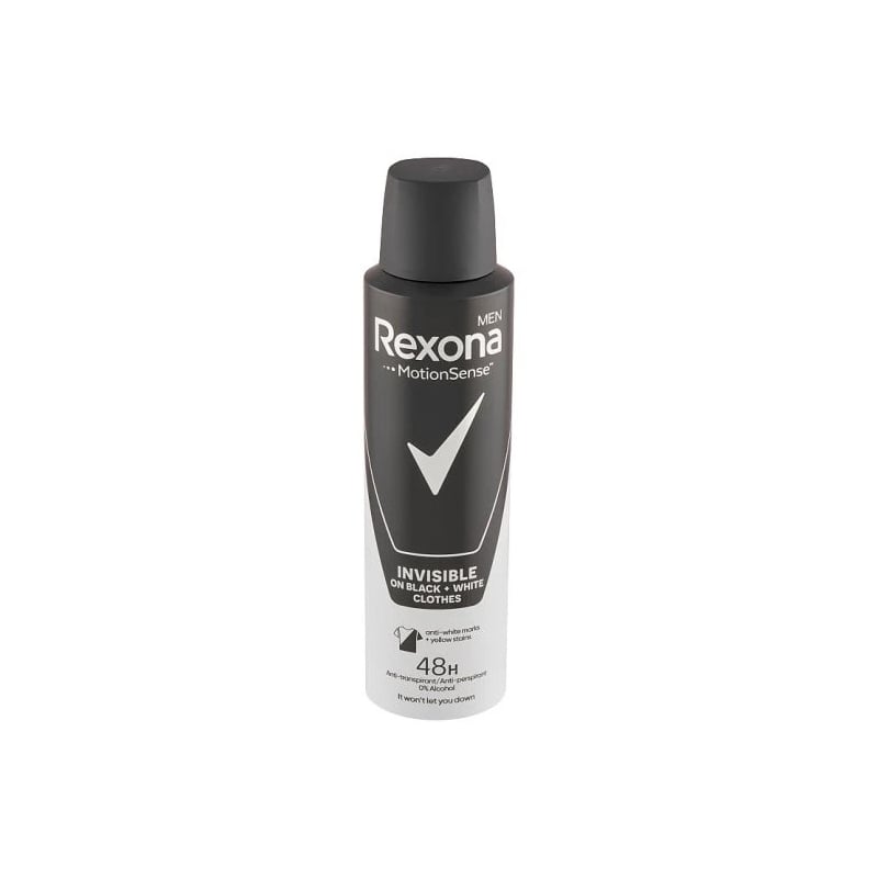 Antiperspirant ve spreji Men Motionsense Invisible Black+White Rexona - 150 ml Antiperspirant ve spreji Men Motionsense Invisible Black+White Rexona - 150 ml