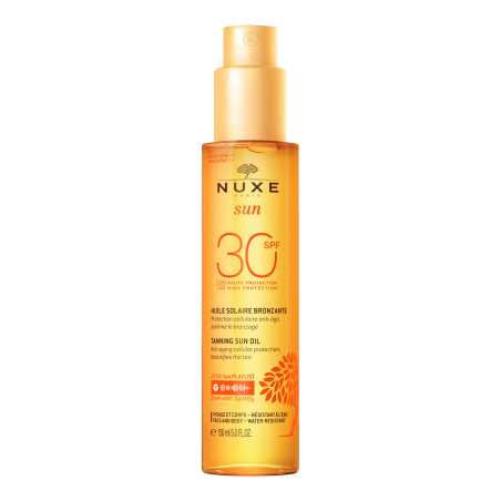 Bronzující olej na opalování na obličej a tělo SPF 30 Sun (Tanning Oil For Face And Body) Nuxe - 150 ml