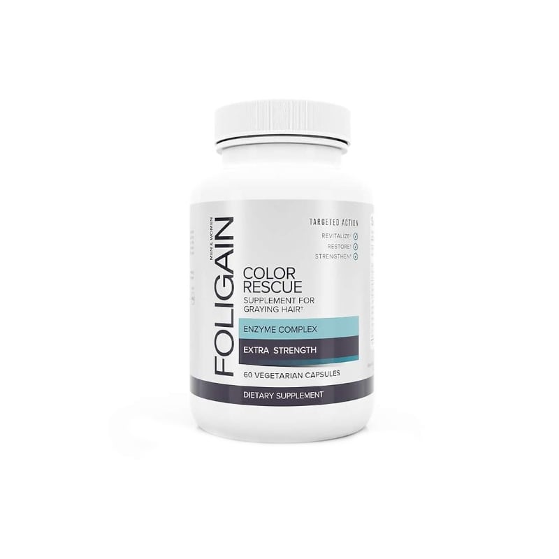 Color Rescue Supplement For Graying Hair proti šedivění vlasů Foligain - 60 tbl. Color Rescue Supplement For Graying Hair proti šedivění vlasů Foligain - 60 tbl.