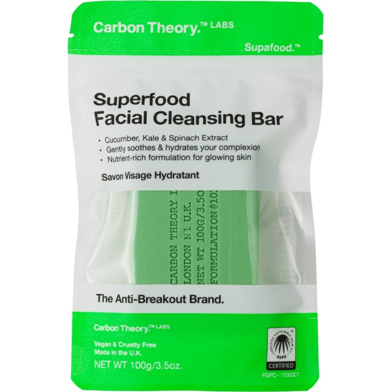 Čisticí pleťové mýdlo Superfood (Facial Cleansing Bar) Carbon Theory - 100 g Čisticí pleťové mýdlo Superfood (Facial Cleansing Bar) Carbon Theory - 100 g