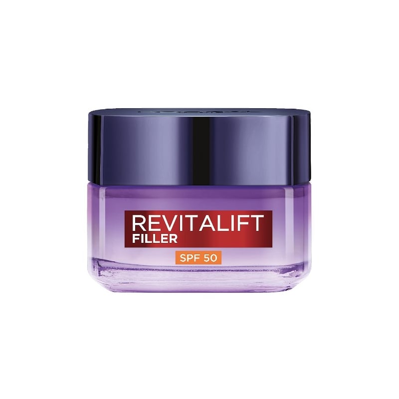 Denní krém proti stárnutí pleti SPF 50 Revitalift Filler (Anti-Wrinkle Cream) L'Oréal Paris - 50 ml Denní krém proti stárnutí pleti SPF 50 Revitalift Filler (Anti-Wrinkle Cream) L'Oréal Paris - 50 ml