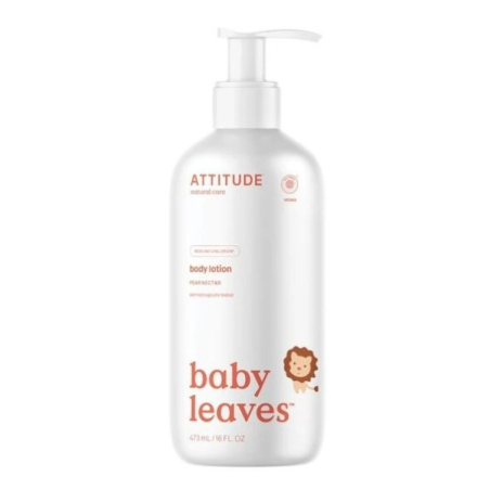 Dětské tělové mléko s vůní hruškové šťávy Baby Leaves (Body Lotion) Attitude - 473 ml
