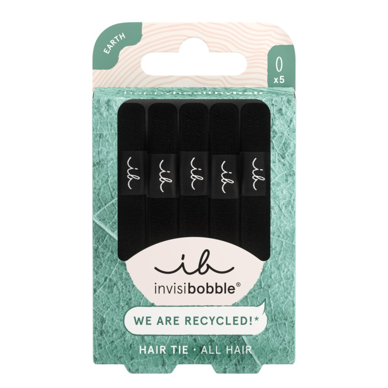 Gumička do vlasů Hair Tie Black Invisibobble - 5 ks Gumička do vlasů Hair Tie Black Invisibobble - 5 ks