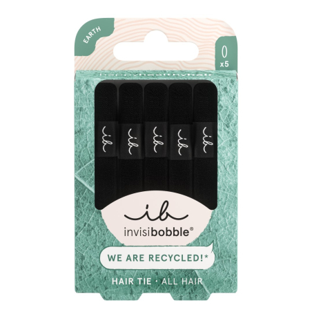 Gumička do vlasů Hair Tie Black Invisibobble - 5 ks