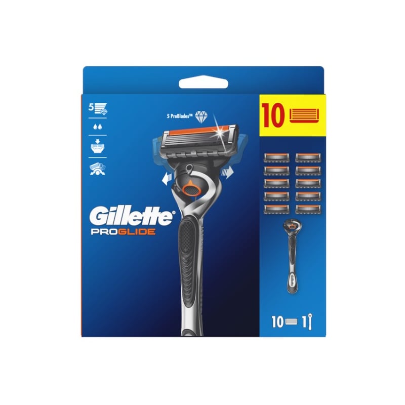 Holicí strojek ProGlide Flexball + 10 náhradních hlavic Gillette Holicí strojek ProGlide Flexball + 10 náhradních hlavic Gillette