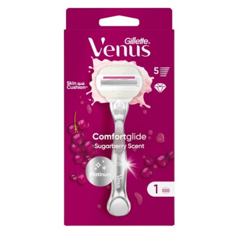 Holicí strojek Venus Platinum Comfortglide Sugarberry + Gillette - 1 hlavice