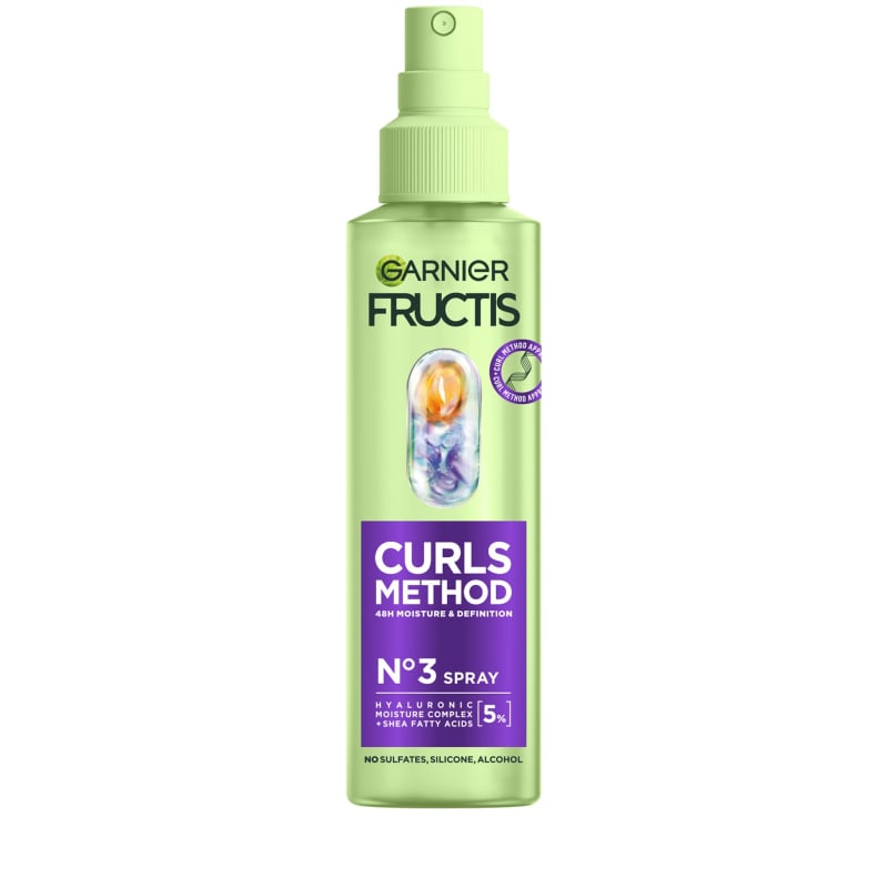 Hydratační osvěžující sprej pro suché vlnité a kudrnaté vlasy Curls Method (Spray) Garnier - 150 ml