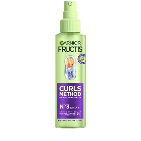 Hydratační osvěžující sprej pro suché vlnité a kudrnaté vlasy Curls Method (Spray) Garnier - 150 ml