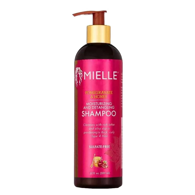 Hydratační šampon pro snadné rozčesávání vlasů Pomegranate & Honey (Moisturizing and Detangling Shampoo) Mielle - 355 ml Hydratační šampon pro snadné rozčesávání vlasů Pomegranate & Honey (Moisturizing and Detangling Shampoo) Mielle - 355 ml