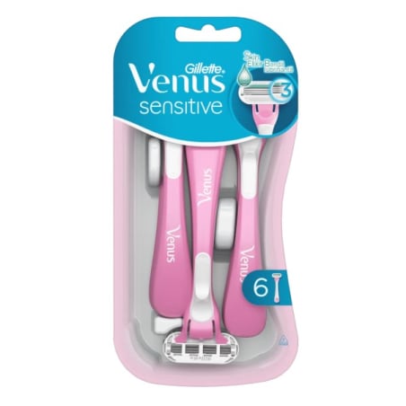 Jednorázová holítka Venus Sensitive Gillette - 6 ks