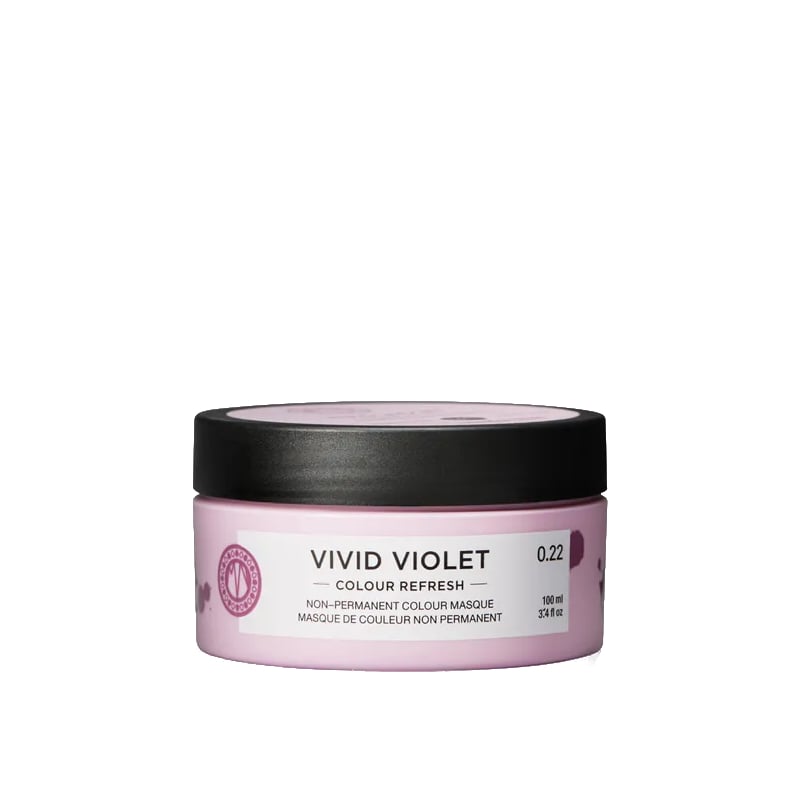 Jemná vyživující maska bez permanentních barevných pigmentů Vivid Violet (Colour Refresh Mask) Maria Nila - 100 ml Jemná vyživující maska bez permanentních barevných pigmentů Vivid Violet (Colour Refresh Mask) Maria Nila - 100 ml