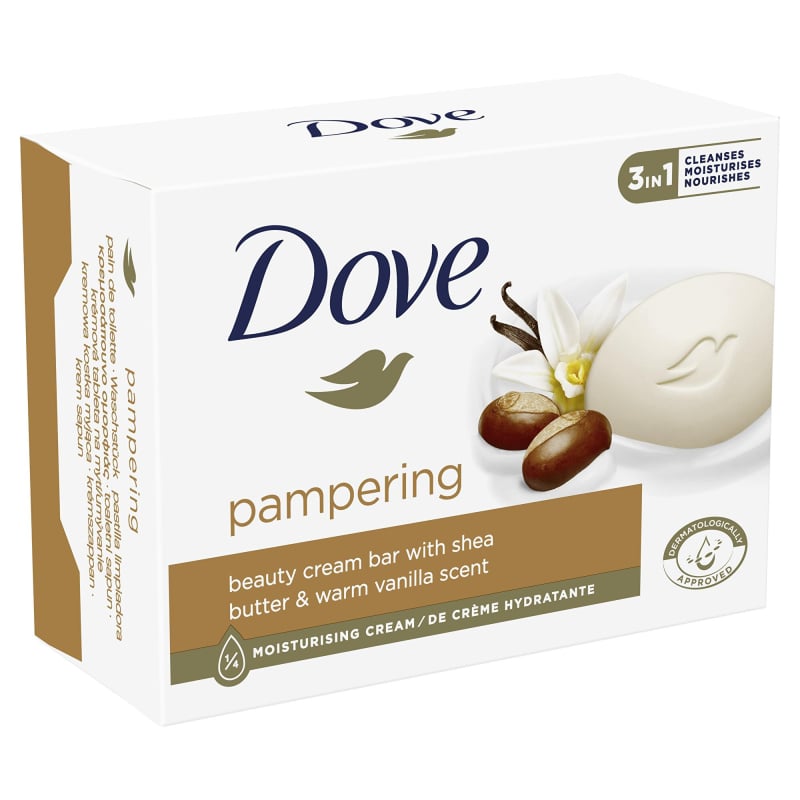 Krémová tableta Purely Pampering Bambucké máslo a vanilka Dove - 90 g Krémová tableta Purely Pampering Bambucké máslo a vanilka Dove - 90 g